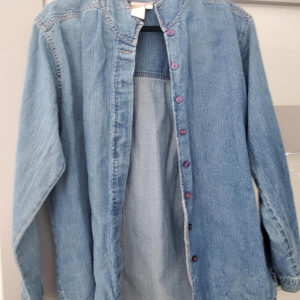 Coldwater Creek Light Blue Denim Jacket
